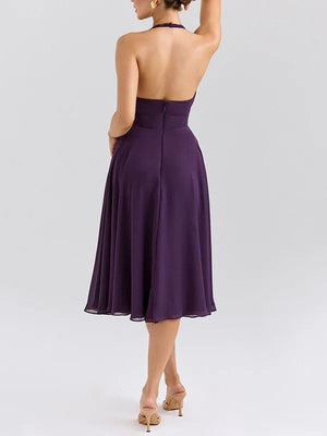 Francisca Purple Midi Dress Winteres