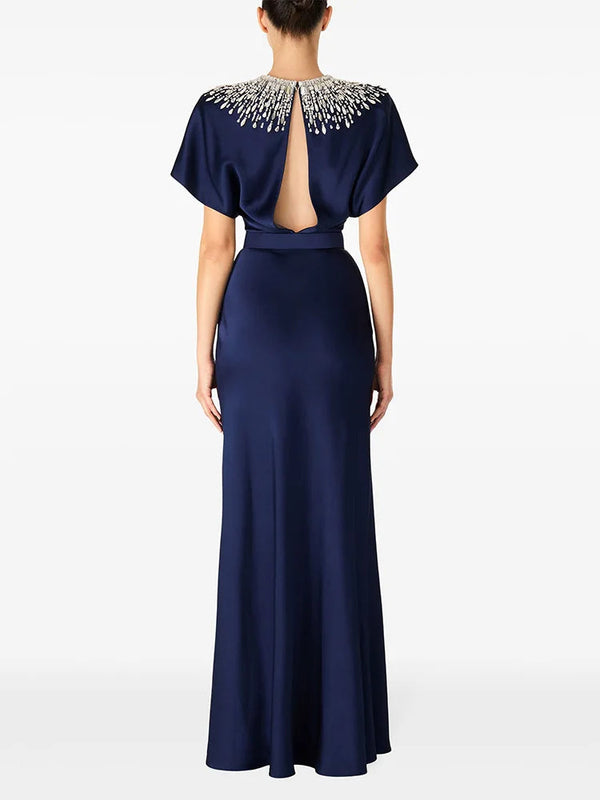 Damaris Long dress studded with pearls and diamonds Winteres