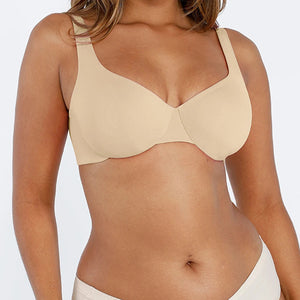 Seamless underwired push-up bra with V-neck Winteres
