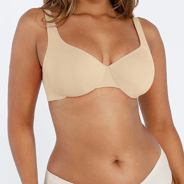 Seamless underwired push-up bra with V-neck Winteres