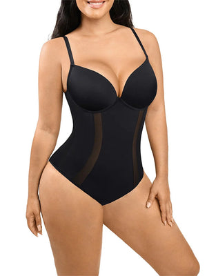 One-Piece High Waist Slimming Black Bodysuit – Shapewear Winteres