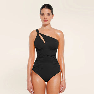 Hexin Knit One-Shoulder Swimwear Bikini Winteres
