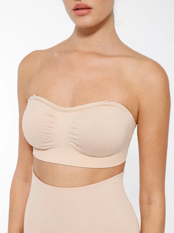 One Piece Breathable Seamless Strapless Wireless Breast Winteres