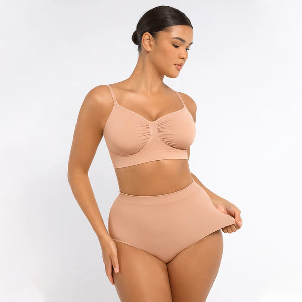 Set Seamless Shaping Bras With Adjustable and panties Winteres