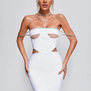 Ladies Ezra Shoulder Mini Dress Winteres