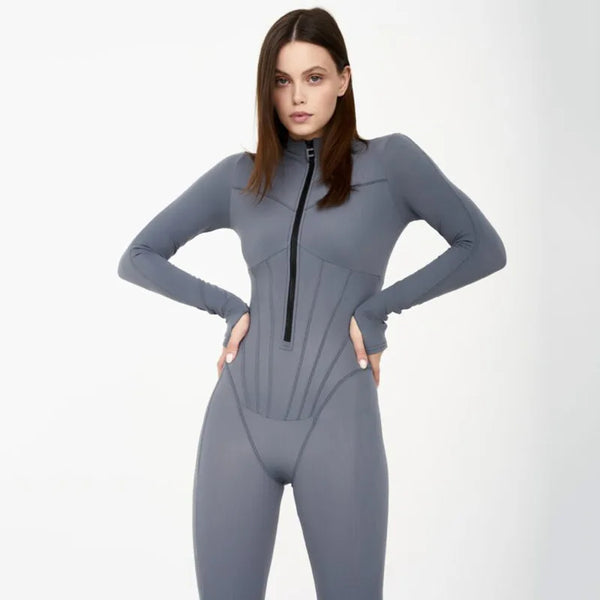 Chic Zip-up Jumpsuit Winteres