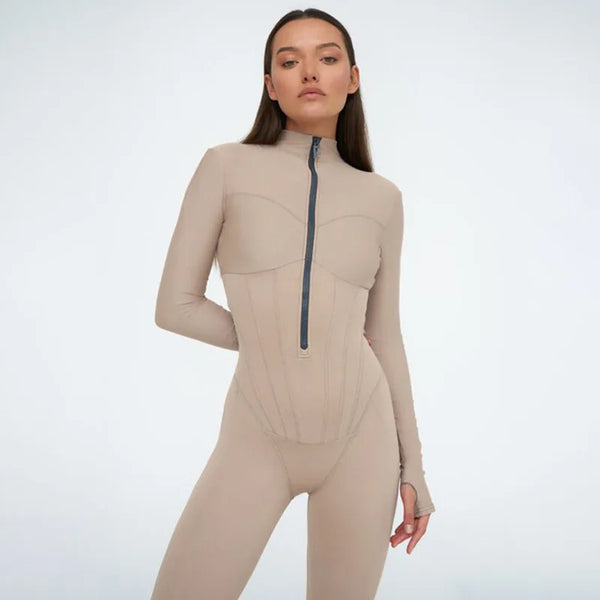 Chic Zip-up Jumpsuit Winteres