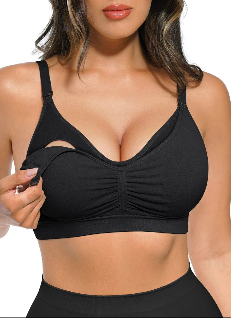 Seamless Maternity Wirefree Nursing Sculpting Bra Winteres