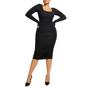 Evening Shapewear Maxi Dress – Bodycon Slimming Dress Winteres