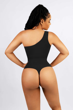 Seamless slimming thong bodysuit with one arm Winteres