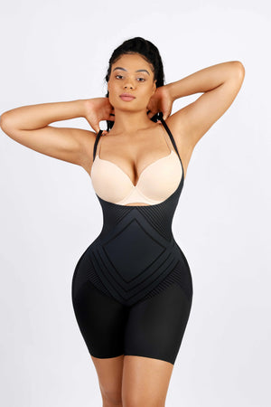 Seamless Liquid Spandex Body Shaper Butt Lifter Shapewear Open-Bust Tummy Trimmer Winteres