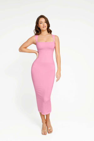 Shapewear Dress Seamless Bodycon Outerwear Long Dress Winteres