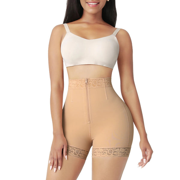 Colombian Shapewear Shorts with Hooks – Tummy Control & BBL Effect Winteres