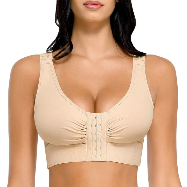 Adjustable Compression Bra – Front Closure Slimming Shapewear Aishang