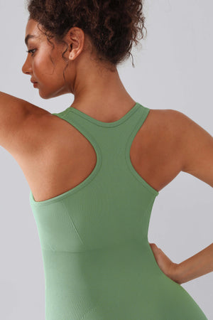 Seamless one-piece shaping sports suit with zipper Winteres