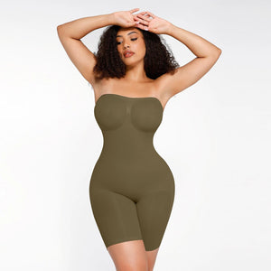 Full Body Shaper Strapless Shapewear Seamless Bodysuit with Tummy Control Winteres
