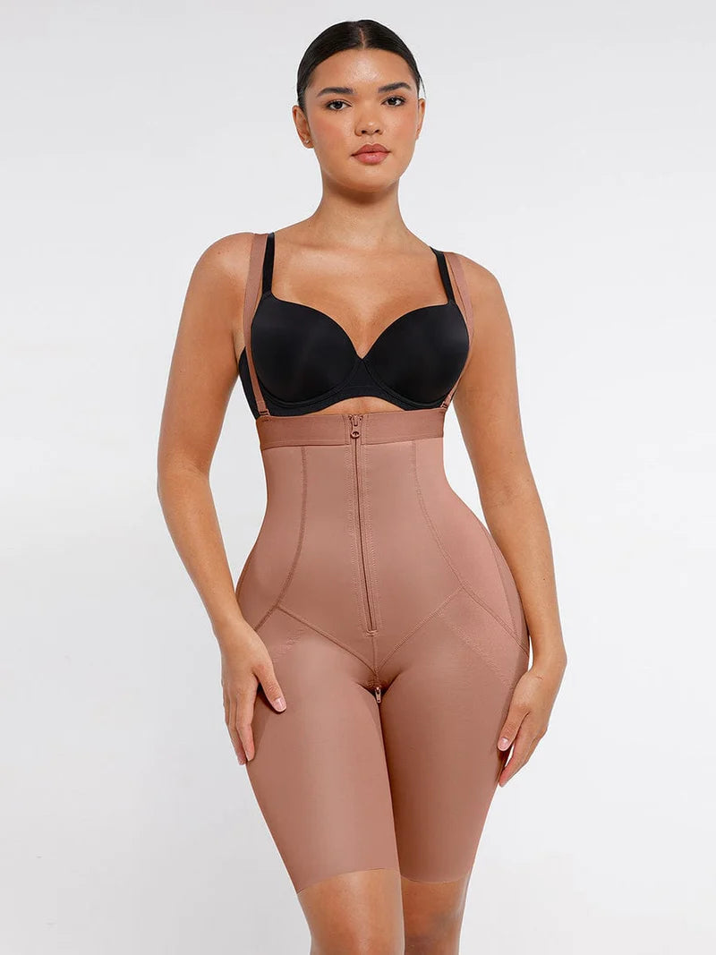 Front Zip Body Shaper – High Compression with Removable Straps Winteres
