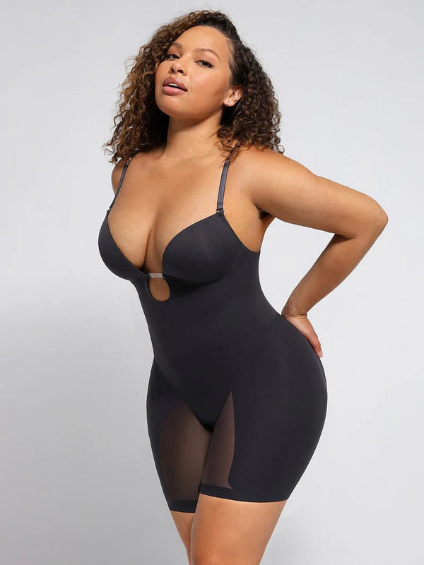 Seamless Backless Push-Up Bodysuit – Slimming Corset with Concealed Bra Winteres