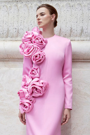 Rosy Long Dress Winteres