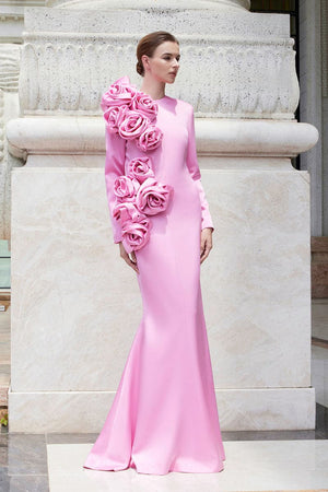 Rosy Long Dress Winteres