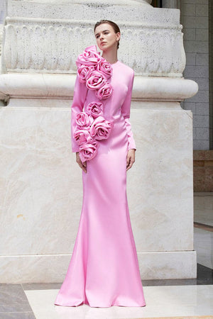 Rosy Long Dress Winteres