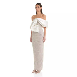 Mireil Diamante Strapless Maxi Dress Winteres