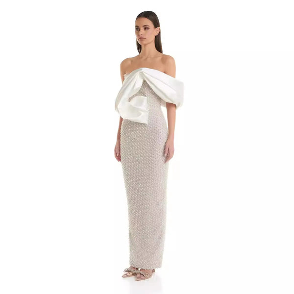 Mireil Diamante Strapless Maxi Dress Winteres