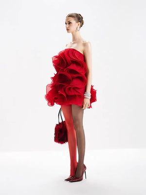 Caleote Chic Short Dress Winteres