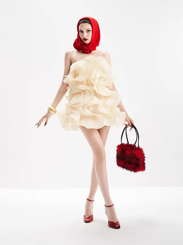 Caleote Chic Short Dress Winteres