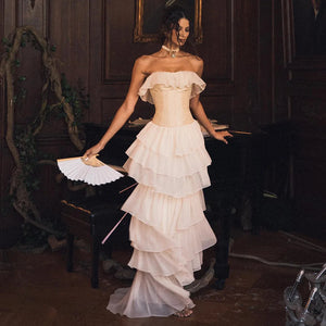 2 Pieces Elegant and Pretty Lace-Up Corset Winteres