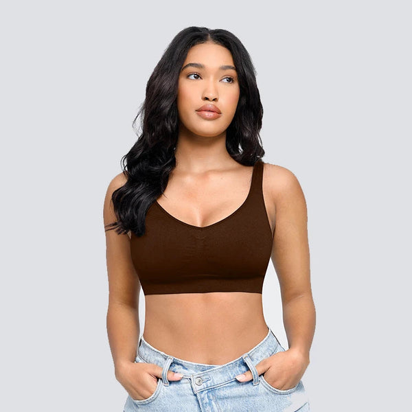 Seamless body-shaping deep-cup push-up bra Winteres