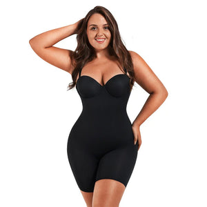 Seamless Bodysuit Shapewear – Open Crotch, Breathable Body Shaper Winteres