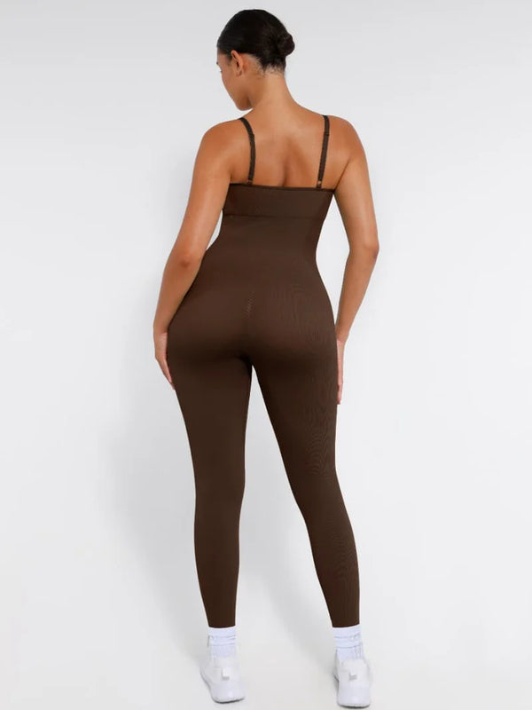 Stretchy Seamless Sling Tummy Control Jumpsuit Winteres