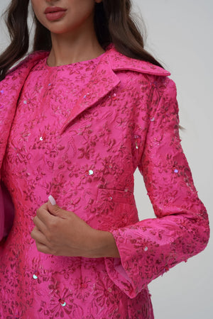 Vinicia Jacquard Floral Blazer Winteres