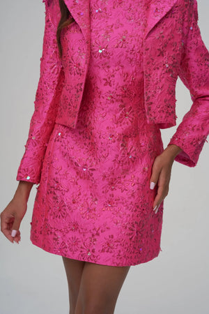 Vinicia Jacquard Floral Blazer Winteres
