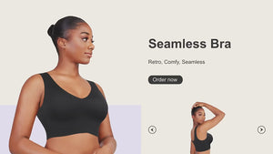 Fitted V-Neck Seamless Bra Tank Top