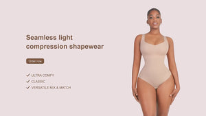 Body Shaper with Wide Straps – Seamless Sculpting Bodysuit