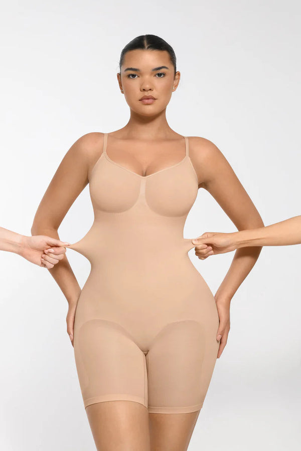Mid-Thigh Bodysuit Shaper – Abdominal & Tummy Control Shapewear Winteres
