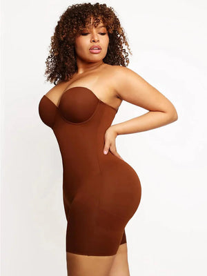 Seamless Bodysuit Shapewear – Open Crotch, Breathable Body Shaper Winteres
