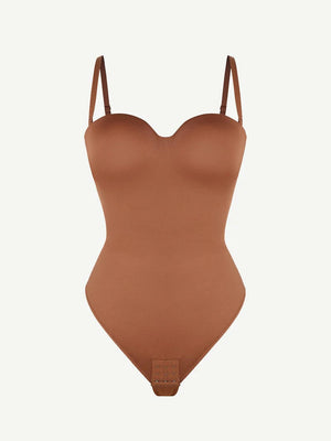 Seamless Shapewear One-Piece Underwire Strap Removable Push up Bra Winteres