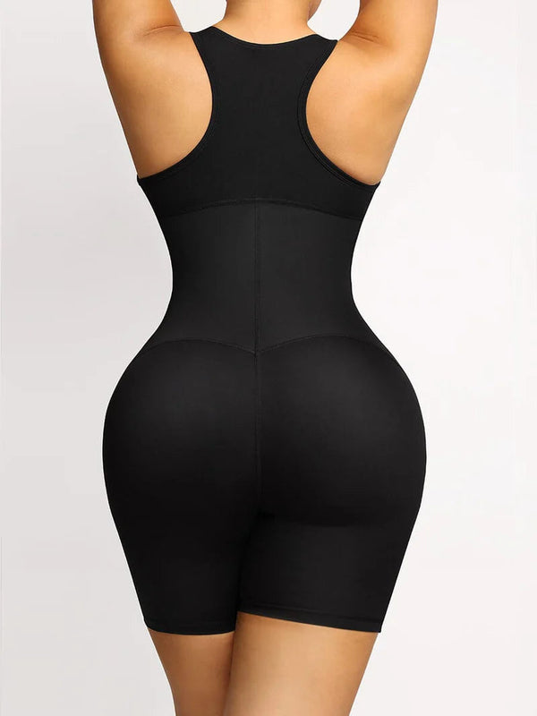 Stretchy Athletic Sauna Shapewear Bodysuit with Pockets Winteres