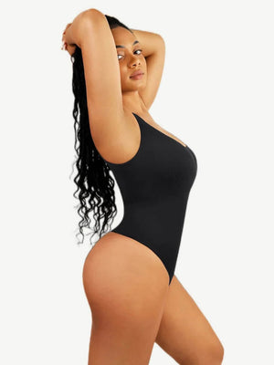 Seamless slimming thong bodysuit with one arm Winteres