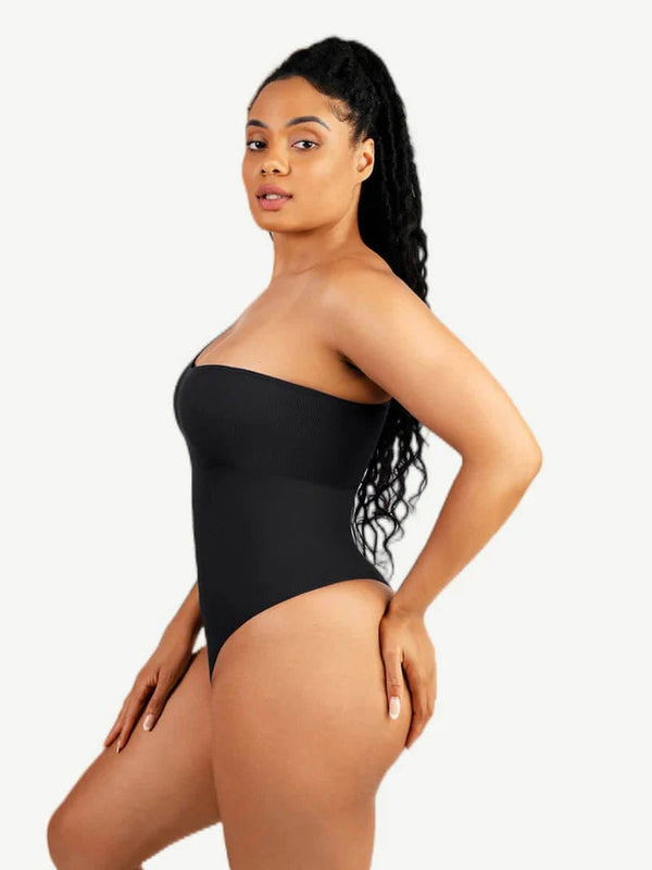 Seamless slimming thong bodysuit with one arm Winteres