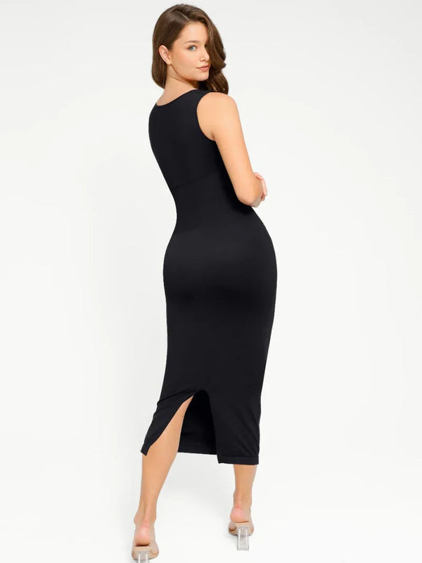 Shapewear Dress Seamless Bodycon Outerwear Long Dress Winteres