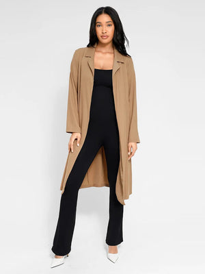 Seamless Square Neck U-Back Flared Jumpsuit Winteres