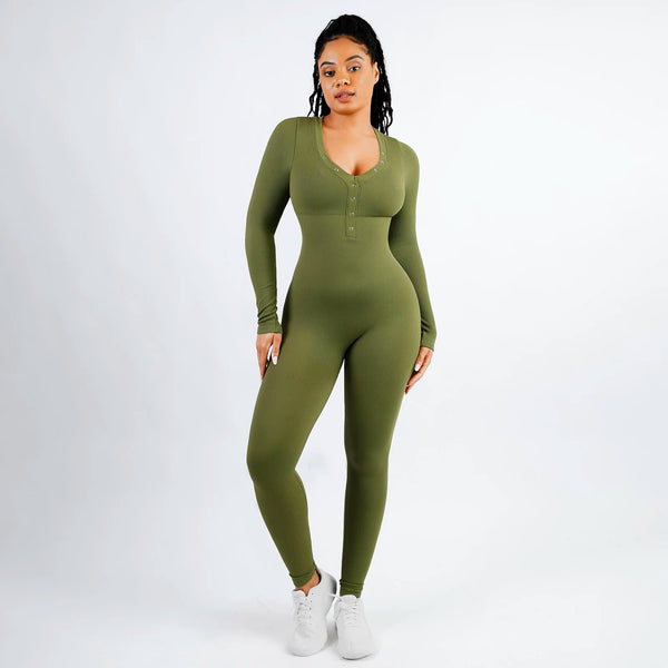 Seamless long-sleeved shaping Jumpsuit Winteres