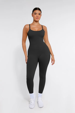 Stretchy Seamless Sling Tummy Control Jumpsuit Winteres