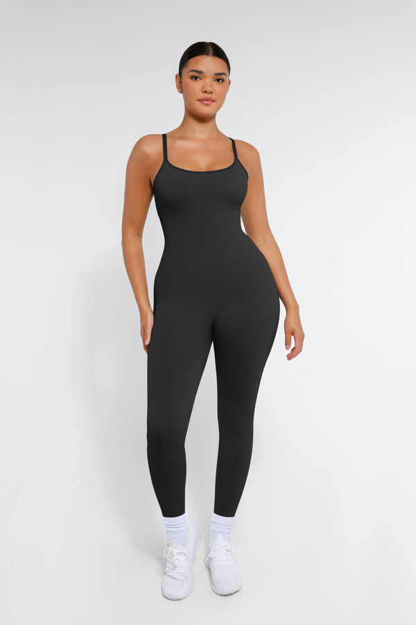 Stretchy Seamless Sling Tummy Control Jumpsuit Winteres