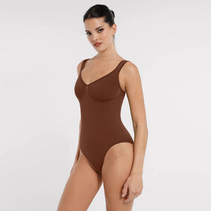 Diamond Neck Seamless Shapewear Bodysuit Tummy Control Body Winteres